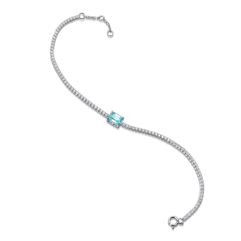 S925 sterling silver cultured Paraiba bracelet W (JL0826J)