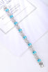 S925 sterling silver cultured Paraiba bracelet W (JL109Y)