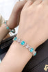 S925 sterling silver cultured Paraiba bracelet W (JL109Y)