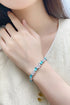 S925 silver cultured Paraiba bracelet W (JL107Y)