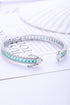 S925 silver cultured Paraiba bracelet A (JB005Y)