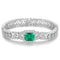 S925 Silver Cultured Emerald Bracelet W (JSEGL182Y)