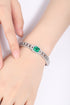 S925 Silver Cultured Emerald Bracelet W (JSEGL182Y)