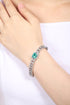 S925 Silver Cultured Emerald Bracelet W (JSEGL182Y)