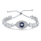 S925 Sterling Silver Cultured Sapphire Bracelet W (JSABL180Y)