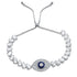 S925 Sterling Silver Cultured Sapphire Bracelet W (JSABL180Y)