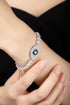 S925 Sterling Silver Cultured Sapphire Bracelet W (JSABL180Y)