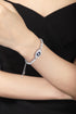 S925 Sterling Silver Cultured Sapphire Bracelet W (JSABL180Y)