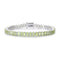 S925 Silver Natural Peridot Bracelet A (JL135Y-3*5)