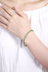 S925 Silver Natural Peridot Bracelet A (JL135Y-3*5)
