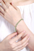 S925 Silver Natural Peridot Bracelet A (JL135Y-3*5)