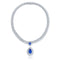 S925 silver cultivated cobalt spinel necklace (JN524Y)