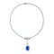 S925 silver cultivated cobalt spinel necklace (JN348Y)