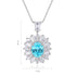 S925 Silver Cultured Paraiba Necklace (JN451Y)