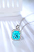 S925 Silver Cultured Paraiba Necklace A (JN220Y)