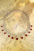 S925 Silver Synthetic Ruby Deluxe Large Chain (PN123Y)