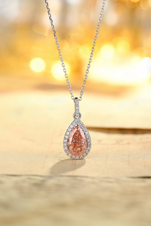 PT950 Cultured Colorful Diamond Necklace (PN2388 Platinum)