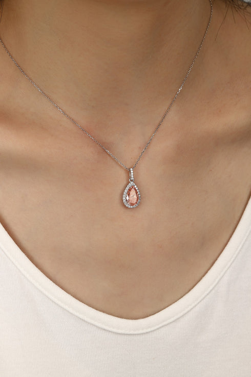 PT950 Cultured Colorful Diamond Necklace (PN2388 Platinum)