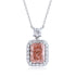 PT950 Cultured Colored Diamond Necklace (PN2387 Platinum)
