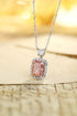 PT950 Cultured Colored Diamond Necklace (PN2387 Platinum)