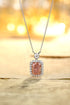 PT950 Cultured Colored Diamond Necklace (PN2387 Platinum)