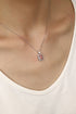 PT950 Cultured Colored Diamond Necklace (PN2387 Platinum)