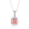 PT950 Cultured Colored Diamond Necklace (PN2386 Platinum)