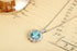 PT950 lab-grown diamond lab-grown Paraiba pendant (excluding chain) (NRUR1800 Platinum)