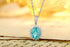 PT950 lab-grown diamond lab-grown Paraiba pendant (Excluding chain) (JSABN088 Platinum)