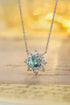 PT950 lab-grown diamond lab-grown Paraiba necklace (NSAB18243 Platinum)
