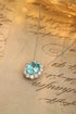 PT950 Cultured Diamond Cultured Paraiba Necklace (NSAB18485 Platinum)