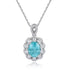 PT950 Cultivation Diamond Cultivation Paraiba Pendant (Without chain) (PN103 Platinum)
