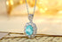 PT950 Cultivation Diamond Cultivation Paraiba Pendant (Without chain) (PN103 Platinum)