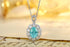 PT950 Cultivation Diamond Cultivation Paraiba Pendant (Without chain) (PN103 Platinum)