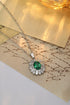 PT950 cultivation diamond cultivation with cotton emerald pendant (without chain) (JSEGN451 Platinum)