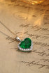 PT950 Cultivation Diamond Cultivation Emerald Pendant (without chain) (NSAB18319 Platinum)