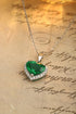 PT950 Cultivation Diamond Cultivation Emerald Pendant (without chain) (NSAB18319 Platinum)