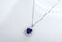 PT950 Cultivation Diamond Cultivation Blue Treasure Pendant (without chan) (POSN586 Platinum)