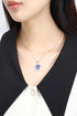 PT950 Cultivation Diamond Cultivation Blue Treasure Pendant (without chan) (POSN586 Platinum)