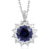 PT950 Cultivation Diamond Cultivation Blue Treasure Pendant (without chain) (NRUR1800 Platinum)