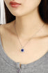 PT950 Cultivation Diamond Cultivation Blue Treasure Pendant (without chain) (NRUR1800 Platinum)