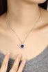PT950 Cultivation Diamond Cultivation Blue Treasure Pendant (without chain) (NRUR1800 Platinum)