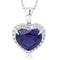 PT950 Cultivated Diamond Cultivated Sapphire Pendant (Chain not included) (NSAB18319 Platinum)