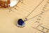 PT950 Cultivated Diamond Cultivated Sapphire Pendant (Chain not included) (NSAB18319 Platinum)