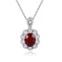 PT950 Cultivated Diamond Cultivated Rubberstone Pendant (Chain not included) (PN103 Platinum)