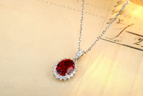 PT950 Cultivated Diamond Cultivated Rubberstone Pendant (Chain not included) (JRURN088 Platinum)