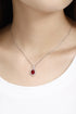 PT950 Cultivated Diamond Cultivated Rubberstone Pendant (Chain not included) (JRURN088 Platinum)