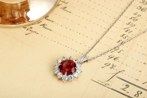 PT950 Cultivated Diamond Cultivated Rubberstone Pendant (Chain not included) (NRUR1800 Platinum)