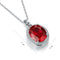 S925 silver cultivated red gem necklace (JRURRN089Y)