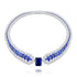 S925 silver-cultured sapphire luxurylarge set chain (JSABN525Y)